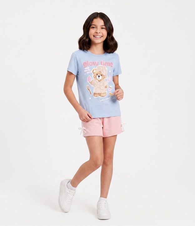 Remera Infantil en Algodón Osito - Talle 5 a 16 años