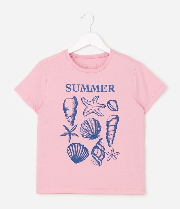 Remera Infantil en Algodón Summer Playero - Talle 5 a 16 años 1