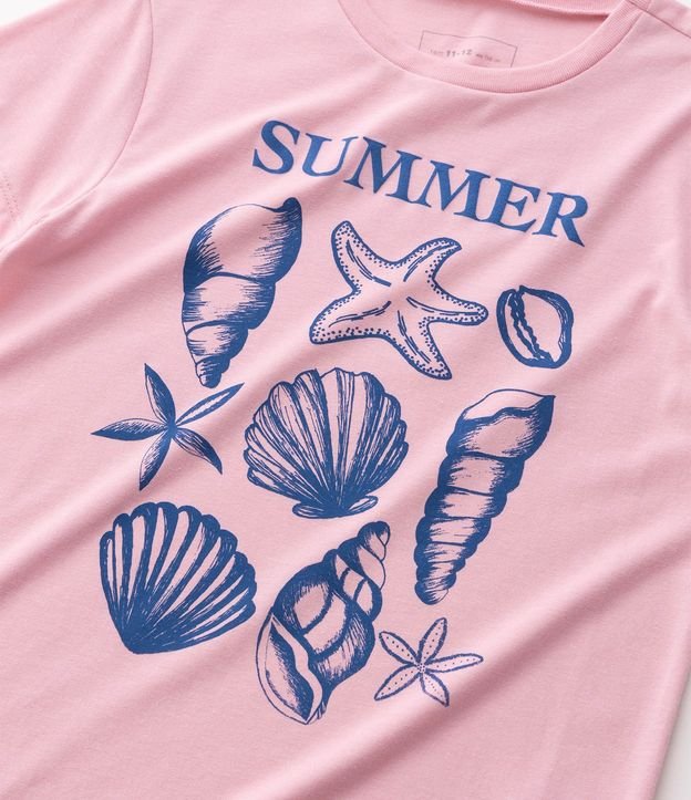 Remera Infantil en Algodón Summer Playero - Talle 5 a 16 años 4