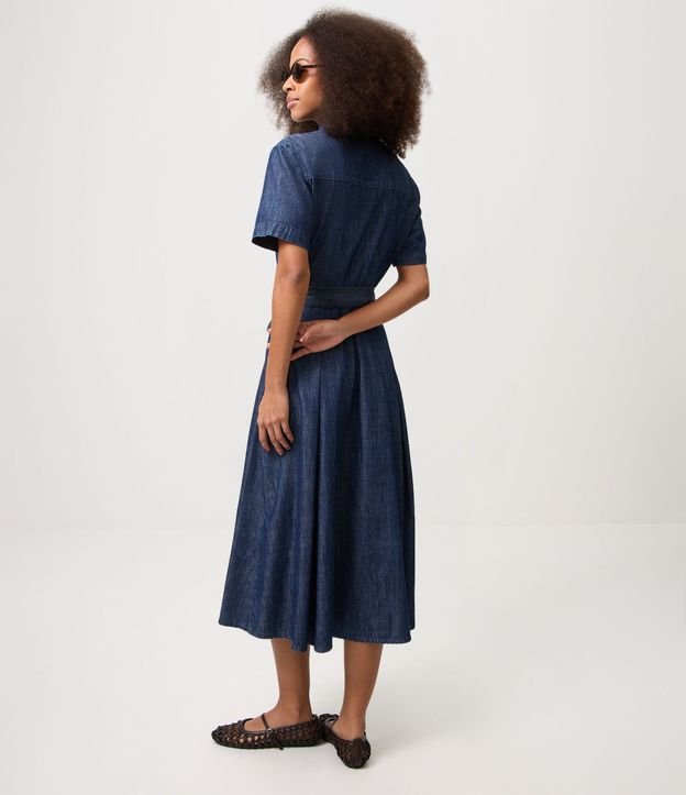 Vestido New Midi en Jeans con Cinta para Lazo 5