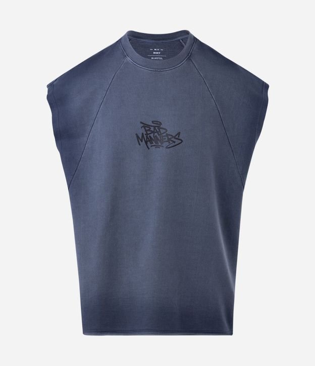 Musculosa Boxy en Algodón con Lettering Bad Manners 5
