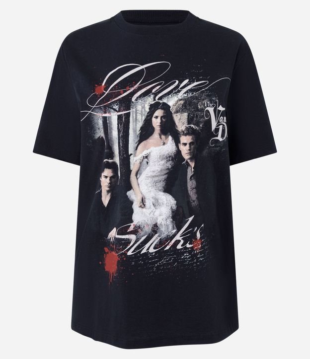 Remera con Estampado The Vampire Diaries en Algodón