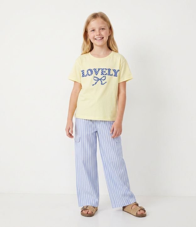Remera Infantil con Lettering Lovely - Talle 5 a 16 años
