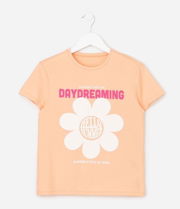 Remera Infantil en Algodón Hello Sumer Lettering - Tam - 5 a 16 años 3