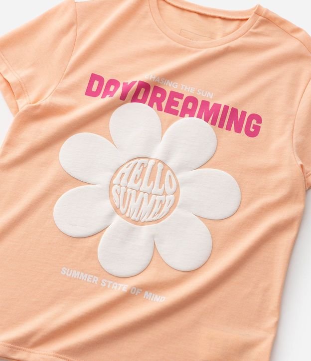 Remera Infantil en Algodón Hello Sumer Lettering - Tam - 5 a 16 años 7