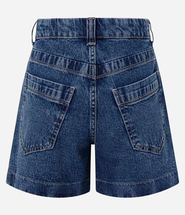 Short Regular en Jeans con Pences Delanteros y Cintura Alta 2