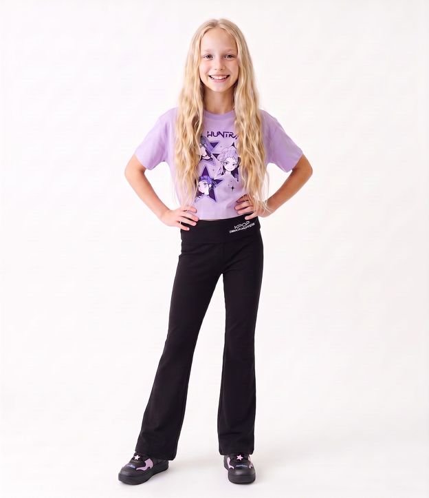 Remera Infantil en Algodón Huntrix - Talle 6 a 14 años