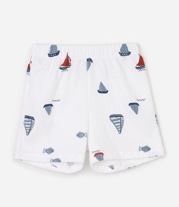 Conjunto Infantil en Algodón Barquitos Playa - Talle 1 a 6 años 4