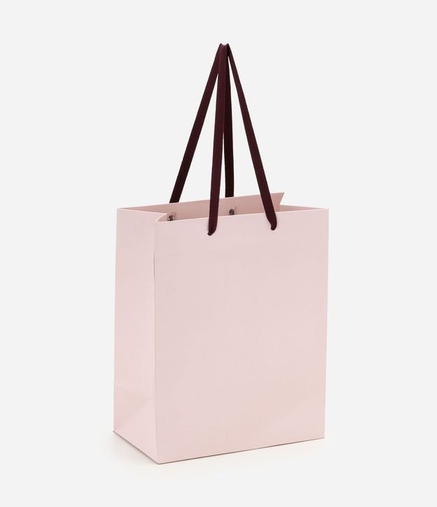 Bolsa Pequeña en Papel Rayada y Tag de Corazón