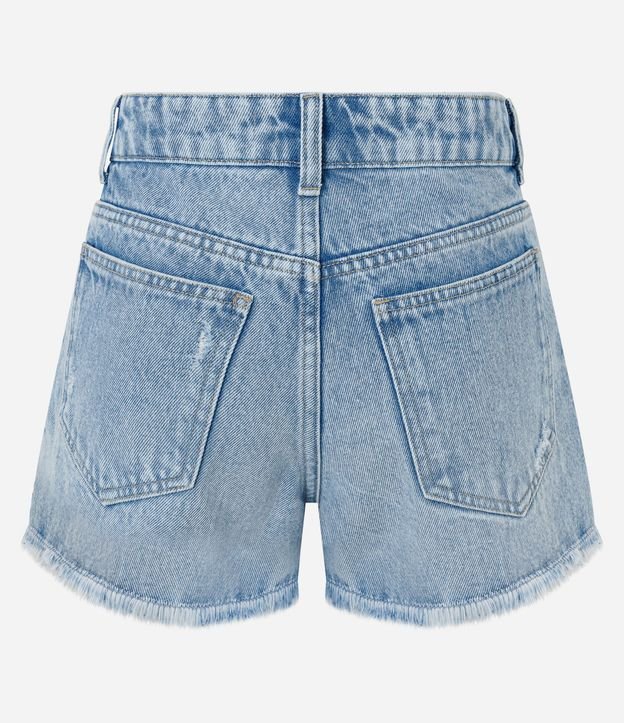 Short en Jeans con Terminación Deshilachada y Rotos 2