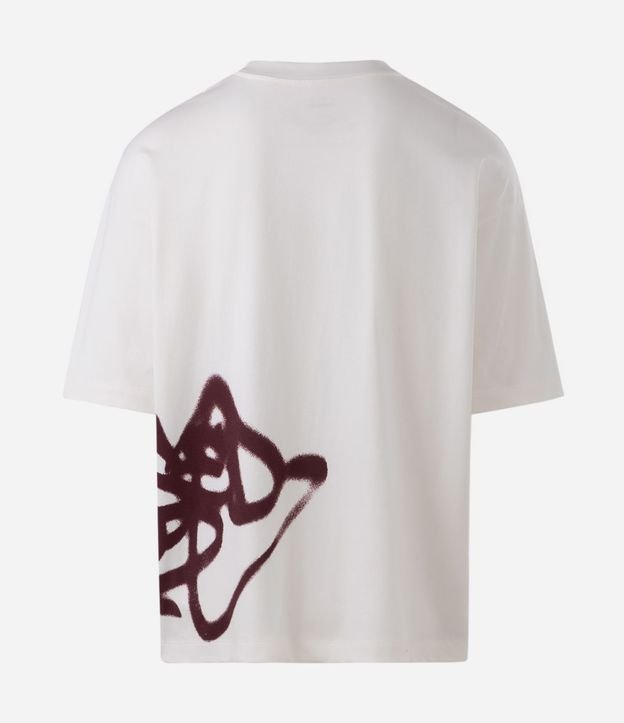 Remera Oversized en Algodón con Estampa Localizada 6