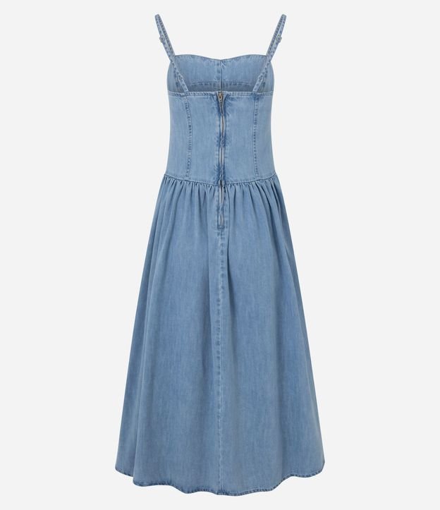 Vestido Jeans con Recortes Midi 2