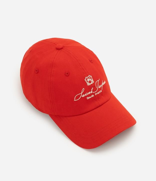 Gorra en Sarga con Bordado Lettering Sport Season