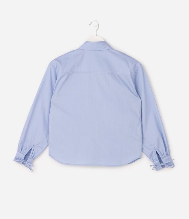 Camisa Infantil en Algodón  con Lacitos - Talle 5 a 16 años 3