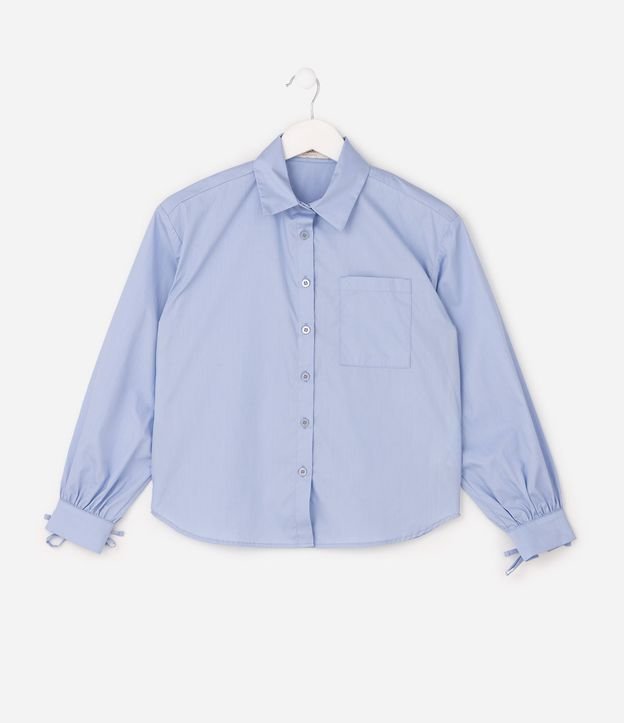 Camisa Infantil en Algodón  con Lacitos - Talle 5 a 16 años 6