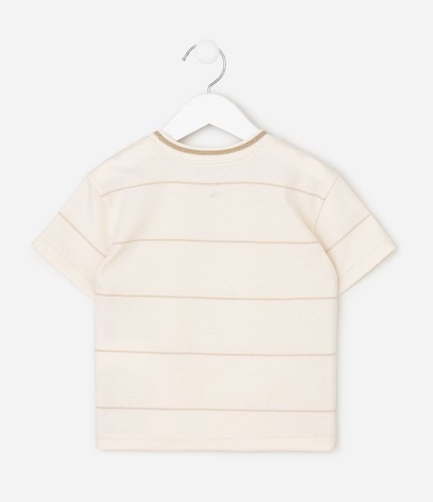 Remera Infantil en Algodón con Rayas - Talle 1 a 6 años 3