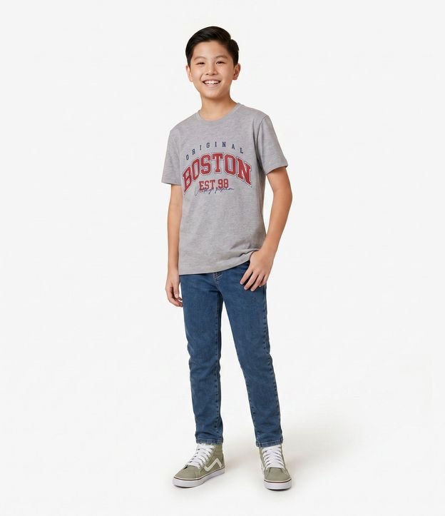 Remera Infantil en Algodón Boston Vintage -  1 a 16 años 1