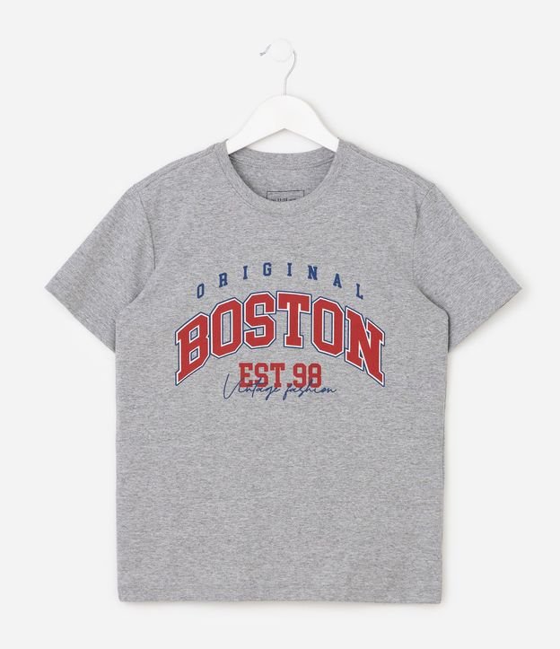 Remera Infantil en Algodón Boston Vintage -  1 a 16 años 2