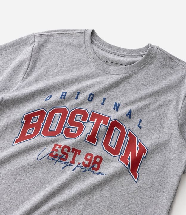 Remera Infantil en Algodón Boston Vintage -  1 a 16 años 5