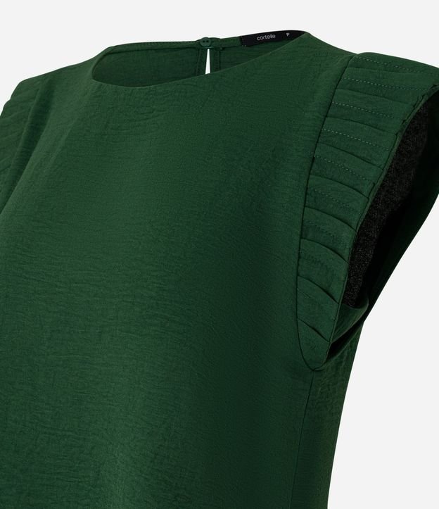 Blusa con Detalle Plegado en los Hombros 2