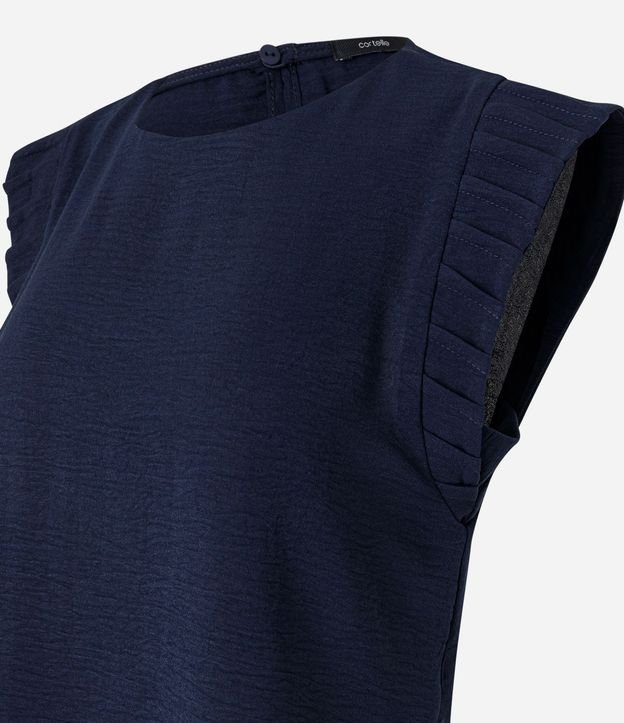 Blusa con Detalle Plegado en los Hombros 2