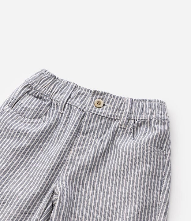 Pantalón Infantil Sarga Recta Rayas Verticales Liso 1-5-6 4