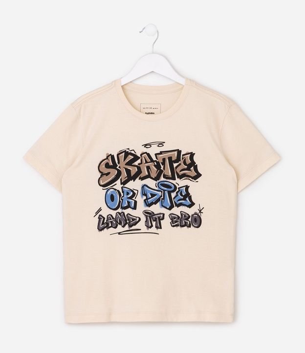 Remera Infantil en Algodón Grafitado - Talle 5 a 16 años 1