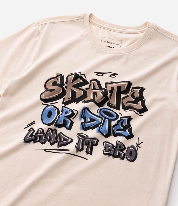Remera Infantil en Algodón Grafitado - Talle 5 a 16 años 4