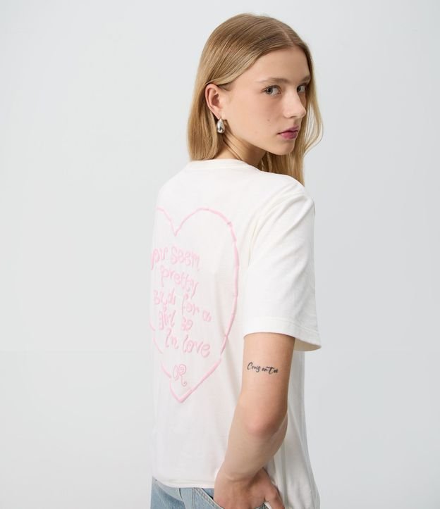 Remera con Estampado de Corazón Olivia Rodrigo en Algodón 5