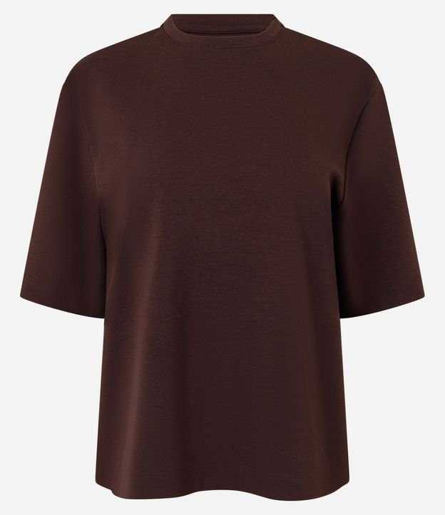 Remera Boxy en Algodón Cuello Redondo 5