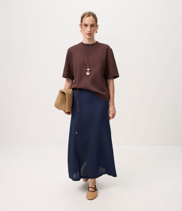 Remera Boxy en Algodón Cuello Redondo 2