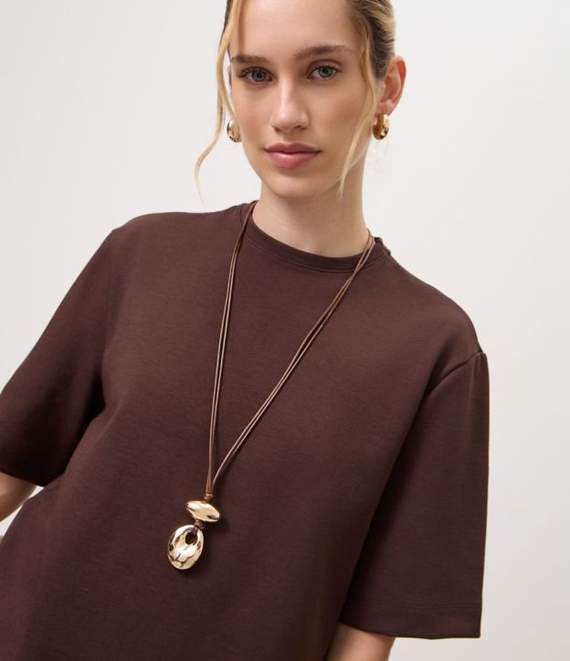 Remera Boxy en Algodón Cuello Redondo 3