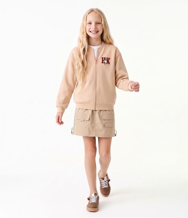 Campera Infantil Hello Kitty con Cremallera y Estampado en la Espalda - Talle 5 a 14 años 5