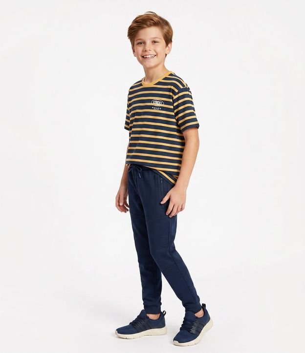 Remera Infantil en Algodón Street Listrado - Talle 5 a 14 años 2