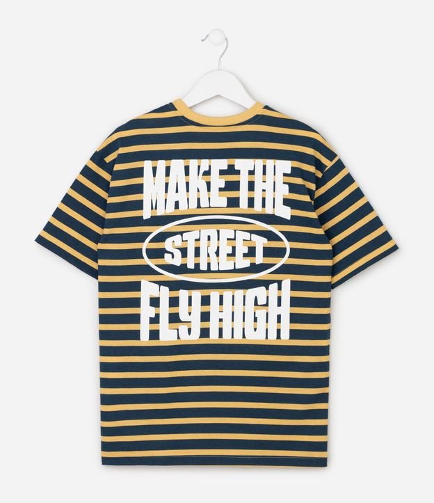 Remera Infantil en Algodón Street Listrado - Talle 5 a 14 años 4