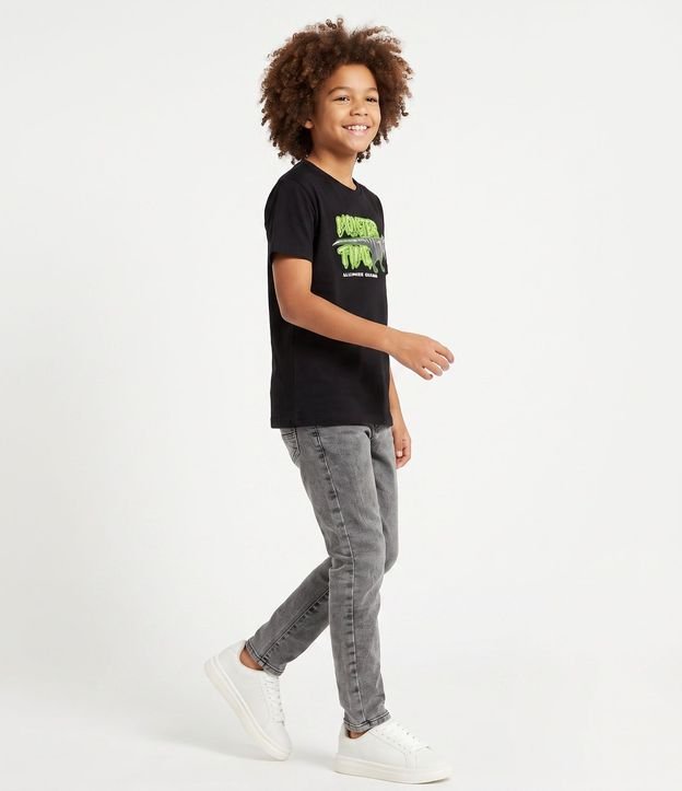 Remera Infantil en Algodón Dinosaurio Brilla en la Oscuridad - Talle 5 a 14 años 3