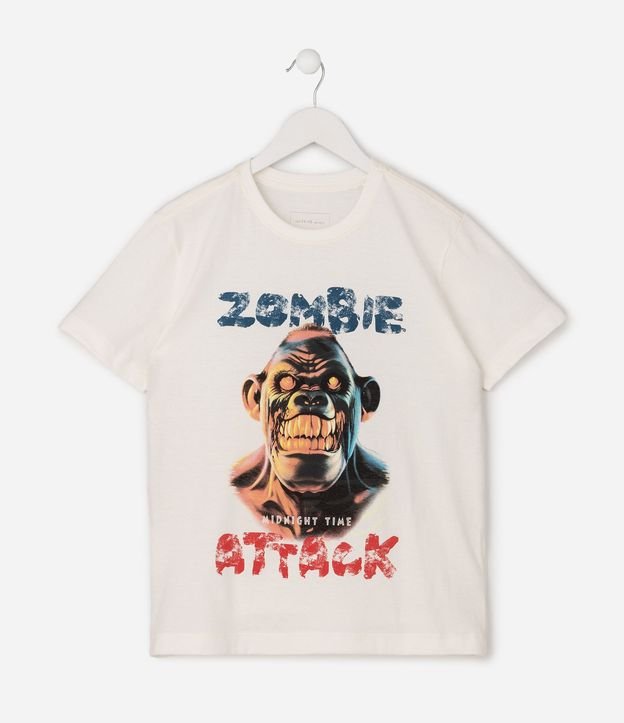 Remera Infantil en Algodón Halloween Brilla en la Oscuridad - Talle 5 a 14 años 3
