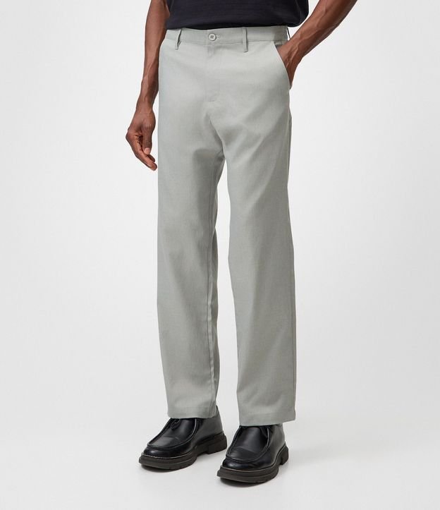 Pantalón Recto Oxford con Cintura 2