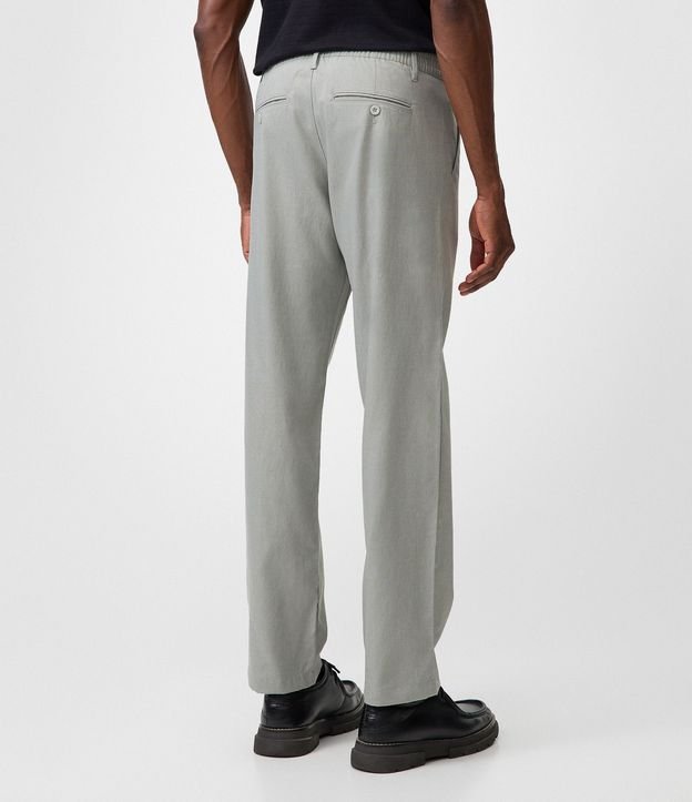 Pantalón Recto Oxford con Cintura 3