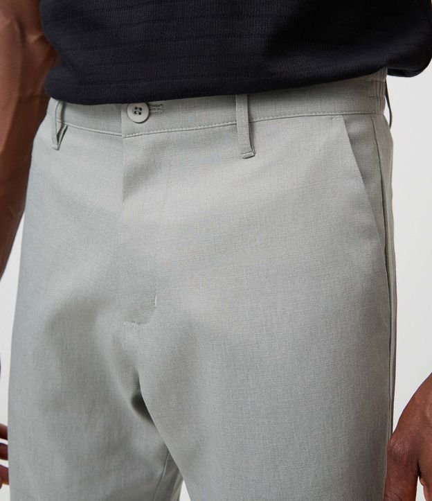 Pantalón Recto Oxford con Cintura 4