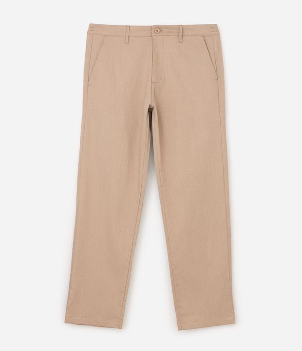 Pantalón Recto Oxford con Cintura 5