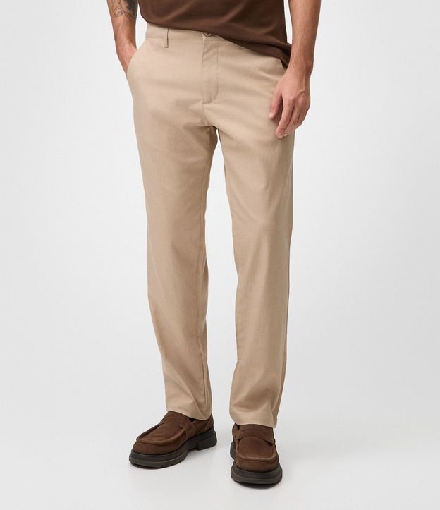 Pantalón Recto Oxford con Cintura 2