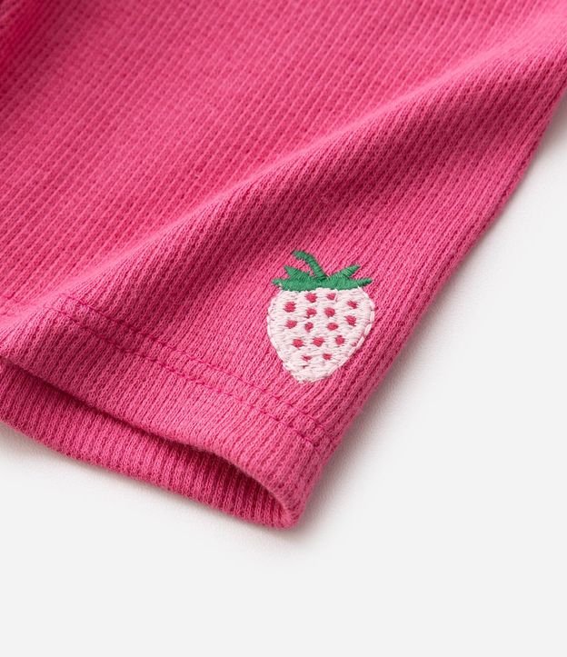 Short Infantil en Rib Ciclista con Frutilla - Talle 1 a 6 años 3
