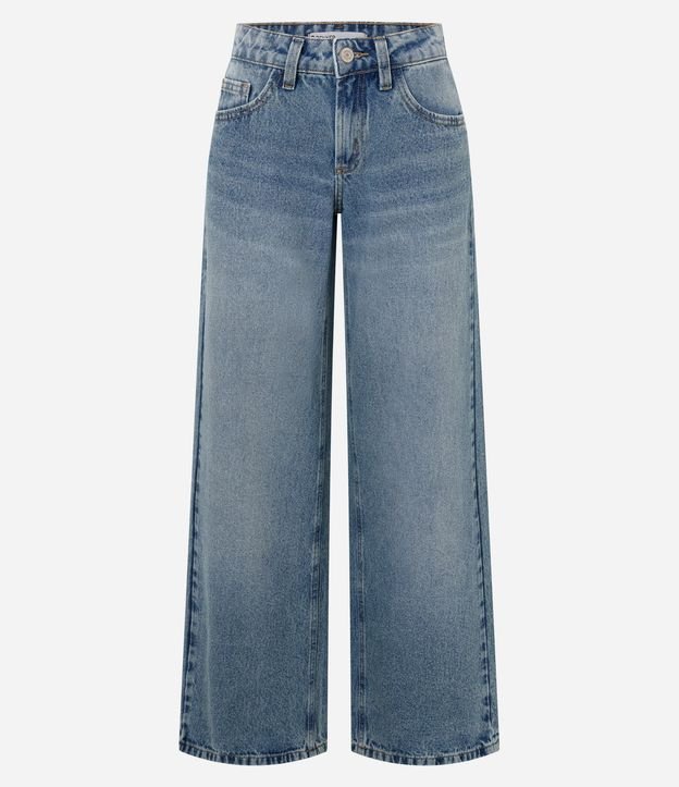 Pantalón Wide en Jeans con Tiro Bajo y Bolsillos 5