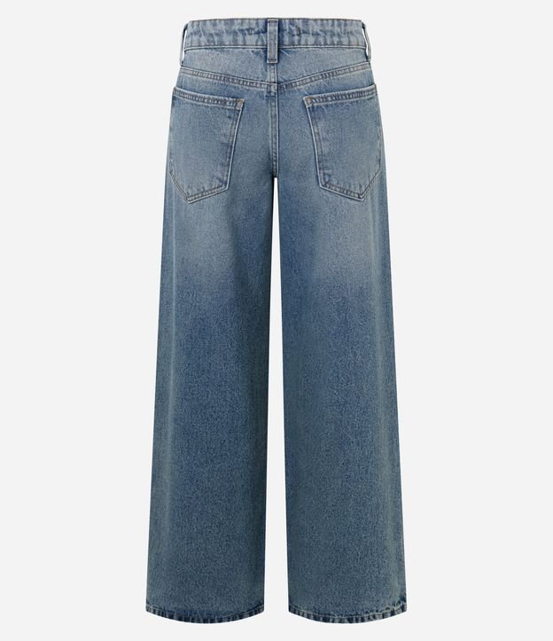 Pantalón Wide en Jeans con Tiro Bajo y Bolsillos 6
