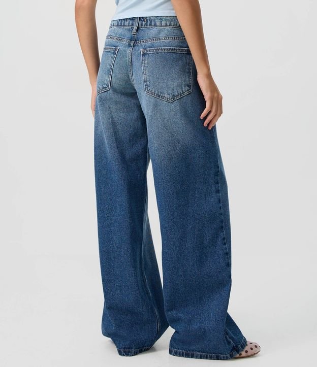 Pantalón Wide en Jeans con Tiro Bajo y Bolsillos 5
