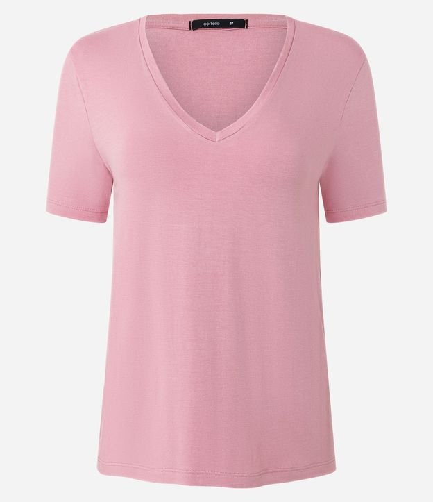 Blusa Básica en Viscosa con Escote V 5