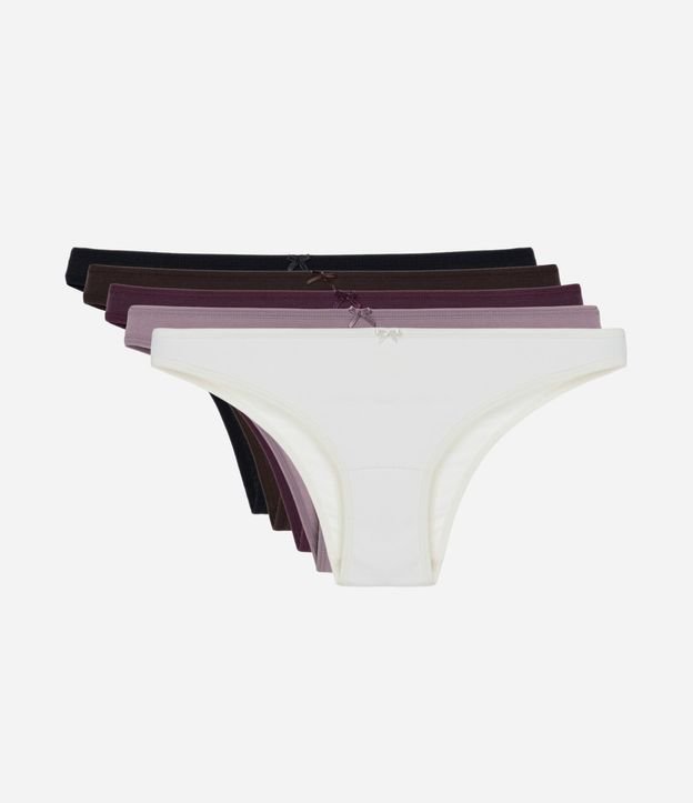 Kit 05 Bombachas Bikini en Algodón