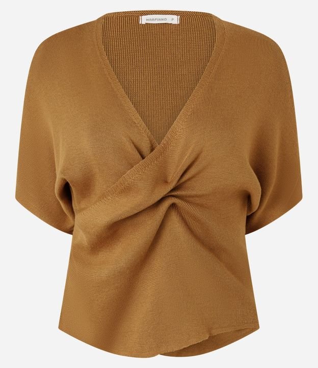 Blusa en Punto con Escote Traspasado 5