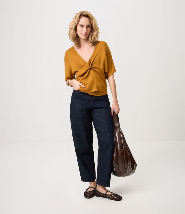 Blusa en Punto con Escote Traspasado 2